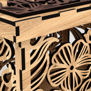 Intra απο ξύλο plywood  Χρώμα wenge 3mm-4mm πάχος - Κουτιά δώρων για τη γιορτή της μητέρας Δίασταση 2x2 cm INTRAFABR-86666191 - Image 10