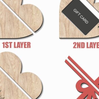 Intra απο ξύλο plywood  Χρώμα wenge 3mm-4mm πάχος - Πακέτο συσκευασίας δωροκάρτας Δίασταση 20x20 cm INTRAFABR-86666819 - Image 2