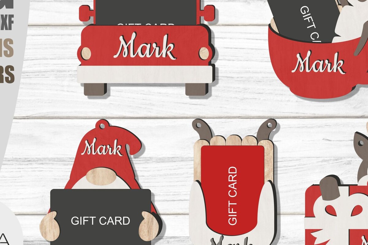 Intra απο ξύλο plywood  Χρώμα wenge 3mm-4mm πάχος - Πακέτο χριστουγεννιάτικου λέιζερ με θήκη δώρου Δίασταση 30x20 cm INTRAFABR-86666852