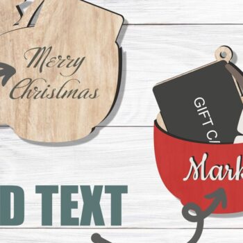 Intra απο ξύλο plywood  Χρώμα wenge 3mm-4mm πάχος - Πακέτο χριστουγεννιάτικου λέιζερ με θήκη δώρου Δίασταση 30x20 cm INTRAFABR-86666852 - Image 3