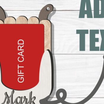 Intra απο ξύλο plywood  Χρώμα wenge 3mm-4mm πάχος - Πακέτο χριστουγεννιάτικου λέιζερ με θήκη δώρου Δίασταση 30x20 cm INTRAFABR-86666852 - Image 4