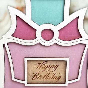 Intra απο ξύλο plywood  Χρώμα wenge 3mm-4mm πάχος - Κάτοχος δωροκάρτας Χρόνια πολλά Δίασταση 20x20 cm INTRAFABR-33638317 - Image 1