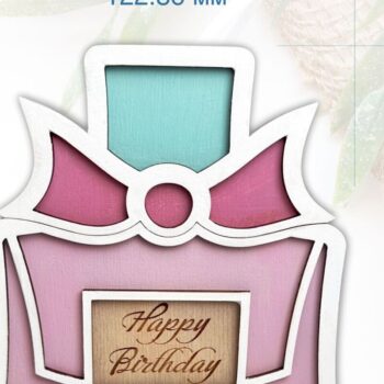 Intra απο ξύλο plywood  Χρώμα wenge 3mm-4mm πάχος - Κάτοχος δωροκάρτας Χρόνια πολλά Δίασταση 20x20 cm INTRAFABR-33638317 - Image 4