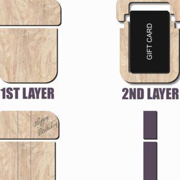 Intra απο ξύλο plywood Χρώμα wenge 3mm-4mm πάχος - Κάτοχος δωροκάρτας Χρόνια πολλά Δίασταση 30x20 cm INTRAFABR-13121056 - Image 3