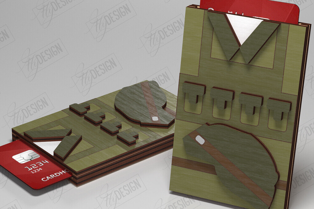 Intra απο ξύλο plywood  Χρώμα wenge 3mm-4mm πάχος - Κάτοχος δωροκάρτας | Υπάλληλος | CNC Δίασταση 10x15 cm INTRAFABR-29287146