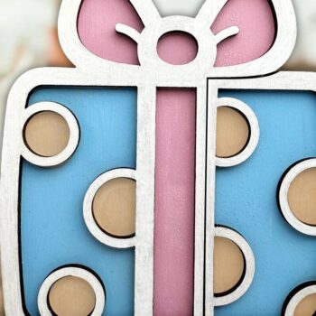 Intra απο ξύλο plywood  Χρώμα wenge 3mm-4mm πάχος - Κάτοχος δωροκάρτας κοπής με λέιζερ Δίασταση 20x20 cm INTRAFABR-27485629 - Image 1