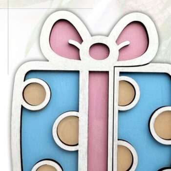 Intra απο ξύλο plywood  Χρώμα wenge 3mm-4mm πάχος - Κάτοχος δωροκάρτας κοπής με λέιζερ Δίασταση 20x20 cm INTRAFABR-27485629 - Image 3