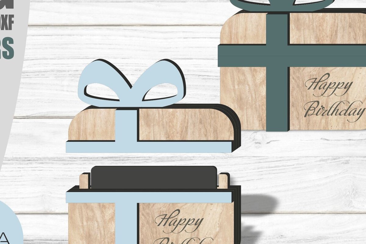 Intra απο ξύλο plywood  Χρώμα wenge 3mm-4mm πάχος - Κάτοχος δωροκάρτας , κοπής με λέιζερ Δίασταση 20x20 cm INTRAFABR-46756821