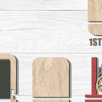 Intra απο ξύλο plywood Χρώμα wenge 3mm-4mm πάχος - Κάτοχος δωροκάρτας , Καλά Χριστούγεννα Δίασταση 15x15 cm INTRAFABR-103064458 - Image 4