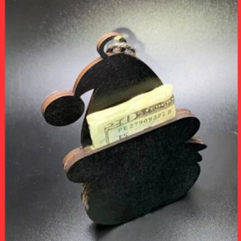 Intra απο ξύλο plywood  Χρώμα wenge 3mm-4mm πάχος - Κάτοχοι δωροκάρτας - Cut Files Δίασταση 15x15 cm INTRAFABR-104774715 - Image 1