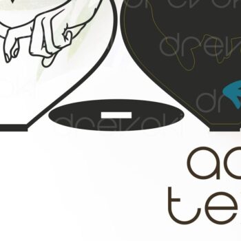 Intra απο ξύλο plywood  Χρώμα wenge 3mm-4mm πάχος - Δωροκάρτα για την ημέρα του Αγίου Βαλεντίνου Δίασταση 20x20 cm INTRAFABR-104774981 - Image 4