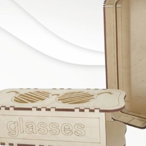 Intra απο ξύλο plywood  Χρώμα wenge 3mm-4mm πάχος - Θήκη δώρου για γυαλιά, με λέιζερ. Δίασταση 163x67 cm INTRAFABR-106401807