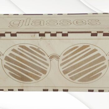 Intra απο ξύλο plywood  Χρώμα wenge 3mm-4mm πάχος - Θήκη δώρου για γυαλιά, με λέιζερ. Δίασταση 163x67 cm INTRAFABR-106401807 - Image 5