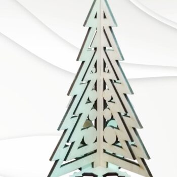 Intra απο ξύλο plywood  Χρώμα wenge 3mm-4mm πάχος - Δώρο Χριστουγεννιάτικο δέντρο, με λέιζερ. Δίασταση 165x123 cm INTRAFABR-118881433 - Image 4