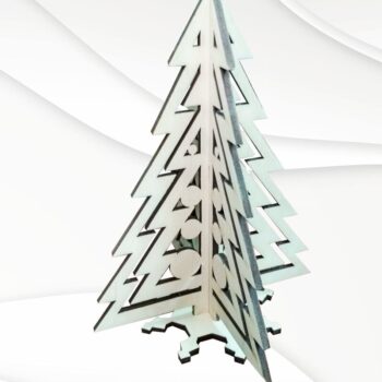 Intra απο ξύλο plywood  Χρώμα wenge 3mm-4mm πάχος - Δώρο Χριστουγεννιάτικο δέντρο, με λέιζερ. Δίασταση 165x123 cm INTRAFABR-118881433 - Image 6