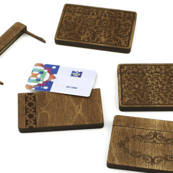 Intra απο ξύλο plywood  Χρώμα wenge 3mm-4mm πάχος - Δώρο, Κουτί πιστωτικής κάρτας. 4 Μοντέλα Δίασταση 37x2 cm INTRAFABR-118881453 - Image 1