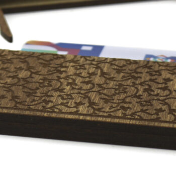 Intra απο ξύλο plywood  Χρώμα wenge 3mm-4mm πάχος - Δώρο, Κουτί πιστωτικής κάρτας. 4 Μοντέλα Δίασταση 37x2 cm INTRAFABR-118881453 - Image 5