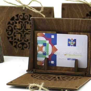 Intra απο ξύλο plywood  Χρώμα wenge 3mm-4mm πάχος - Δώρο, Κουτί πιστωτικής κάρτας. 7 Σχέδια Δίασταση 37x2 cm INTRAFABR-118881401 - Image 1