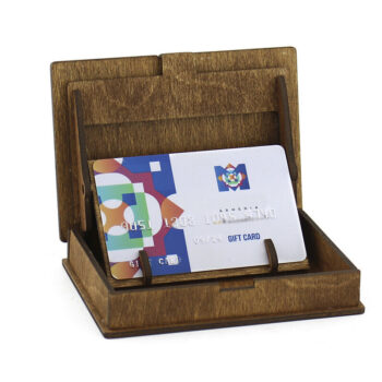 Intra απο ξύλο plywood Χρώμα wenge 3mm-4mm πάχος - Δώρο, Κουτί πιστωτικής κάρτας. κοπής με λέιζερ Δίασταση 37x2 cm INTRAFABR-118881481 - Image 5