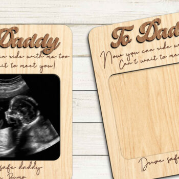 Intra απο ξύλο plywood  Χρώμα wenge 3mm-4mm πάχος - Δώρο για τον μπαμπά από το New Born Δίασταση 20x25 cm INTRAFABR-118881501 - Image 2