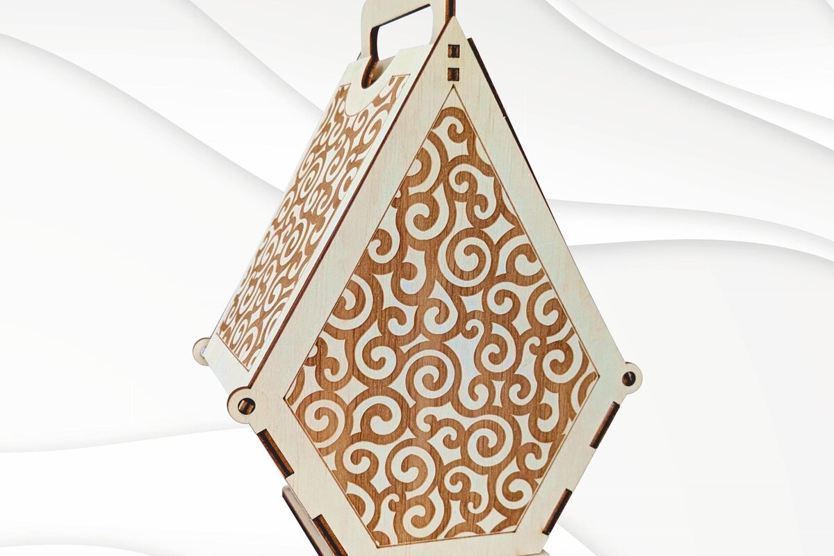 Intra απο ξύλο plywood  Χρώμα wenge 3mm-4mm πάχος - Δώρο Jewelry Box House, Design Δίασταση 126x87 cm INTRAFABR-122556724