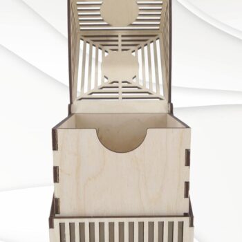 Intra απο ξύλο plywood  Χρώμα wenge 3mm-4mm πάχος - Δώρο κοσμηματοπωλείο, Design. Δίασταση 90x89 cm INTRAFABR-122556863 - Image 5