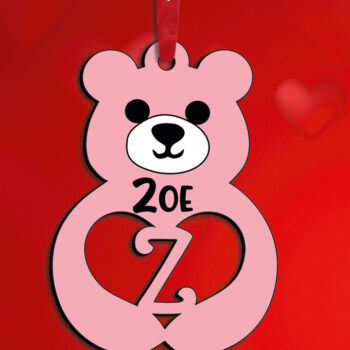 Intra απο ξύλο plywood  Χρώμα wenge 3mm-4mm πάχος - Δώρο Γράμμα Z Αλφάβητο Ημέρα του Αγίου Βαλεντίνου Δίασταση 20x20 cm INTRAFABR-31277776 - Image 3