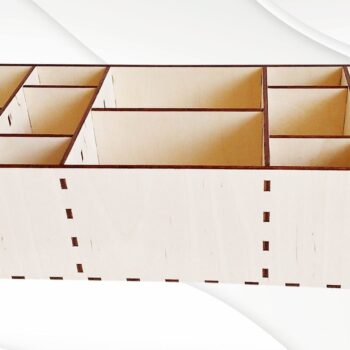 Intra απο ξύλο plywood  Χρώμα wenge 3mm-4mm πάχος - Κουτί μακιγιάζ δώρου, μοτίβο κοπής με λέιζερ. Δίασταση 90x300 cm INTRAFABR-122723550 - Image 4