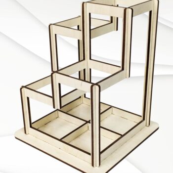 Intra απο ξύλο plywood  Χρώμα wenge 3mm-4mm πάχος - Οργάνωση βάσης δώρου, Δίασταση 153x130 cm INTRAFABR-122251180 - Image 3