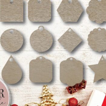 Intra απο ξύλο plywood  Χρώμα wenge 3mm-4mm πάχος - Πακέτο ετικετών δώρου Δίασταση 20x20 cm INTRAFABR-122251013 - Image 3