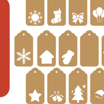Intra απο ξύλο plywood Χρώμα wenge 3mm-4mm πάχος - Ετικέτες δώρου , Πακέτο Χριστουγεννιάτικων ετικετών Δίασταση 15x15 cm INTRAFABR-122251085 - Image 1
