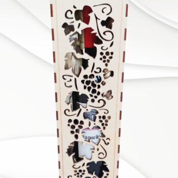 Intra απο ξύλο plywood  Χρώμα wenge 3mm-4mm πάχος - Δώρο Κουτί κρασιού Design . Δίασταση 339x104 cm INTRAFABR-39666572 - Image 3