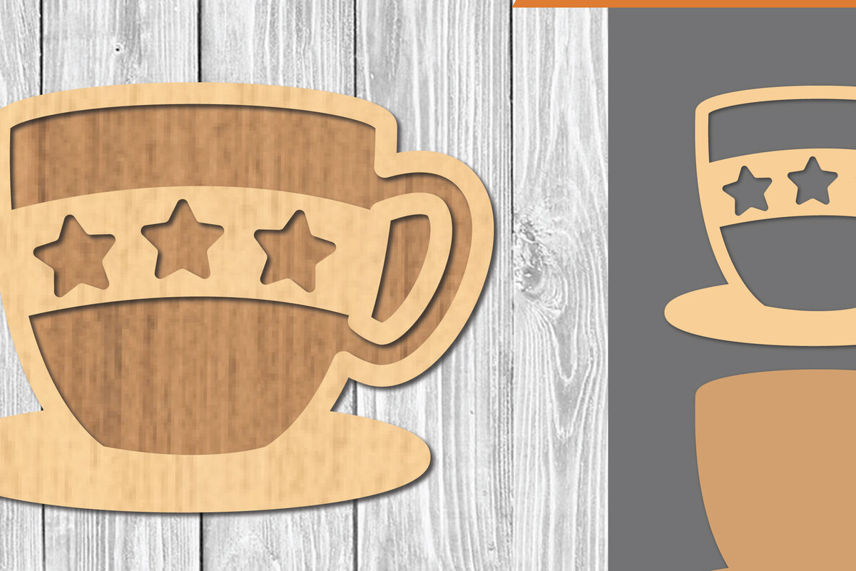 Intra απο ξύλο plywood  Χρώμα wenge 3mm-4mm πάχος - Ginger Drink Decoration Δίασταση 20x20 cm INTRAFABR-106889154