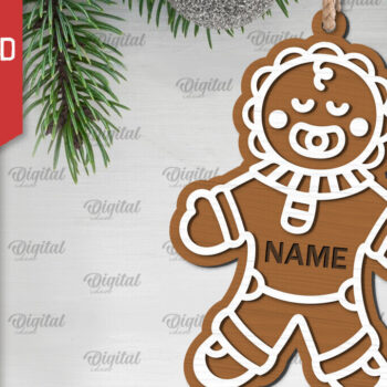 Intra απο ξύλο plywood Χρώμα wenge 3mm-4mm πάχος - Gingerbread Baby . Οικογένεια μελόψωμο Δίασταση 30x20 cm INTRAFABR-111973564 - Image 1