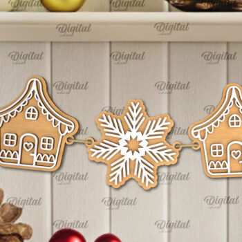 Intra απο ξύλο plywood  Χρώμα wenge 3mm-4mm πάχος - με λέιζερ Banner με μελόψωμο Δίασταση 30x20 cm INTRAFABR-112396596 - Image 1