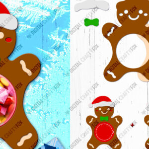 Intra απο ξύλο plywood  Χρώμα wenge 3mm-4mm πάχος - Gingerbread Candy Dome, 3D Christmas Δίασταση 26x14 cm INTRAFABR-112166605