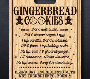 Intra απο ξύλο plywood  Χρώμα wenge 3mm-4mm πάχος - Πίνακας κοπής συνταγής για μπισκότα μελόψωμο Δίασταση 40x50 cm INTRAFABR-112316786