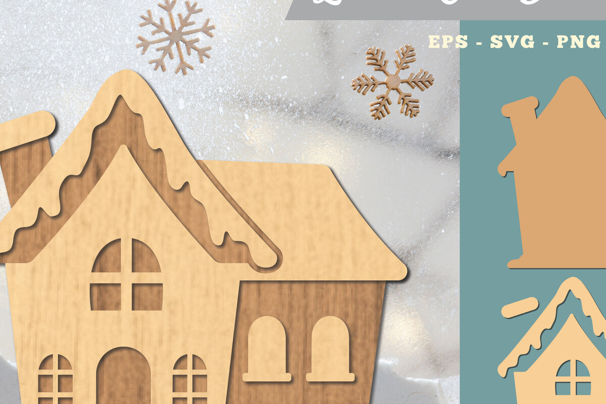 Intra απο ξύλο plywood  Χρώμα wenge 3mm-4mm πάχος - Μελόψωμο Σπίτι 3D Διακόσμηση με λέιζερ Δίασταση 20x20 cm INTRAFABR-107491352