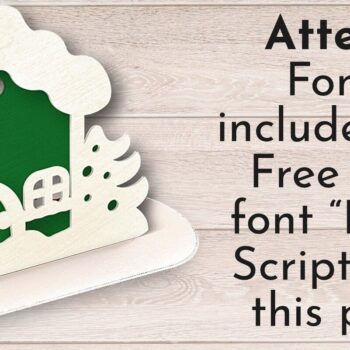 Intra απο ξύλο plywood  Χρώμα wenge 3mm-4mm πάχος - Gingerbread House Στολίδι, Οικογενειακό Όνομα Δίασταση 6x6 cm INTRAFABR-122527552 - Image 2