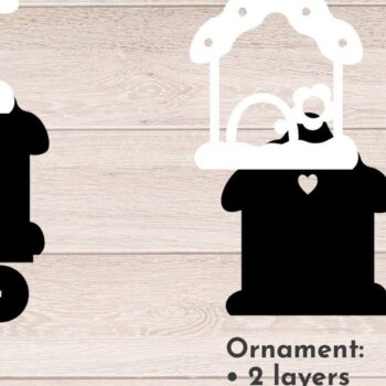 Intra απο ξύλο plywood  Χρώμα wenge 3mm-4mm πάχος - Gingerbread House Στολίδι, Οικογενειακό Όνομα Δίασταση 6x6 cm INTRAFABR-122527589 - Image 1