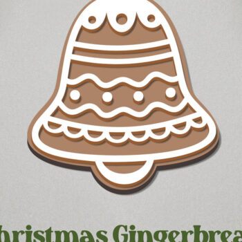 Intra απο ξύλο plywood  Χρώμα wenge 3mm-4mm πάχος - με μελόψωμο. Χριστουγεννιάτικο Στολίδι Δίασταση 6x6 cm INTRAFABR-113204071 - Image 1