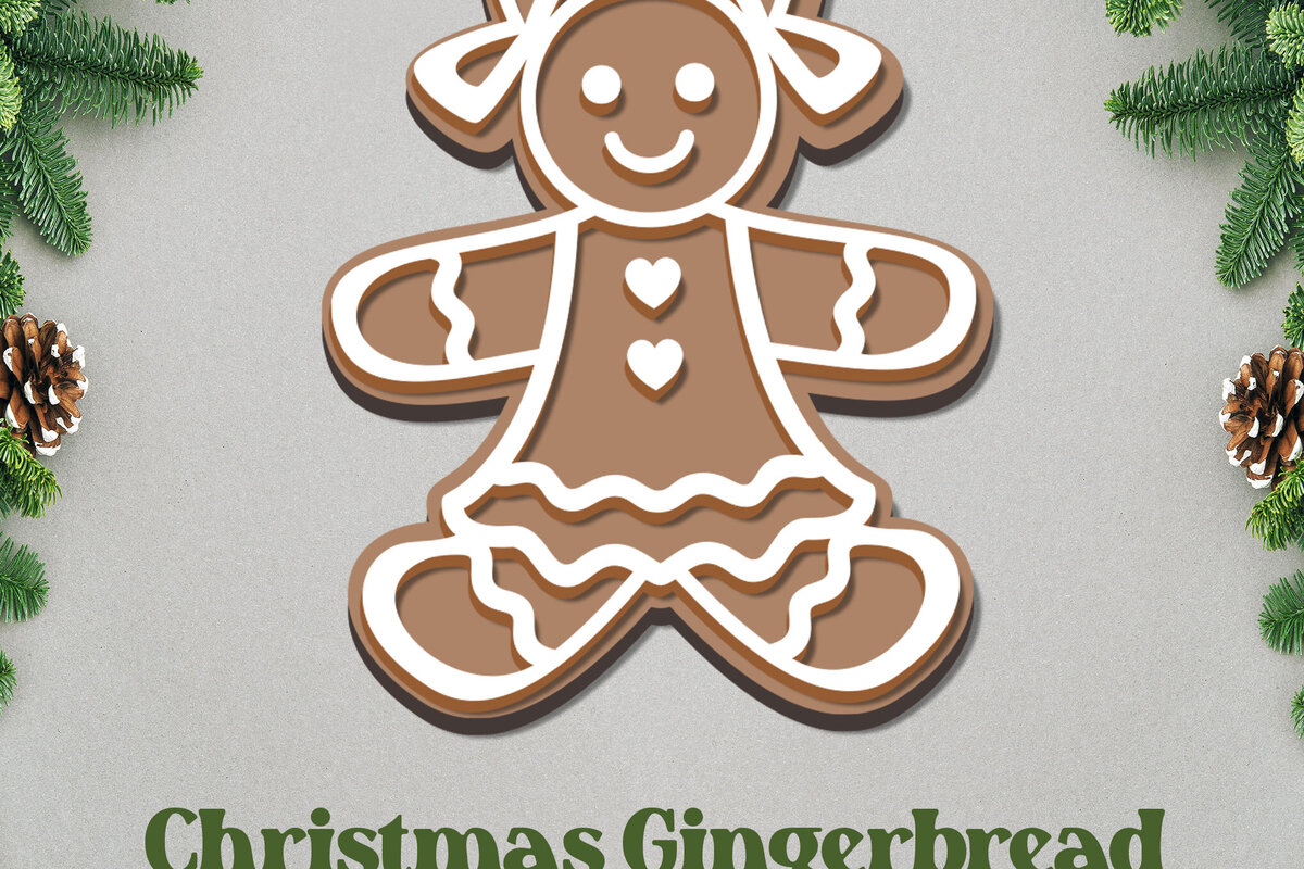 Intra απο ξύλο plywood  Χρώμα wenge 3mm-4mm πάχος - με μελόψωμο. Χριστουγεννιάτικο Στολίδι Δίασταση 6x6 cm INTRAFABR-113161928