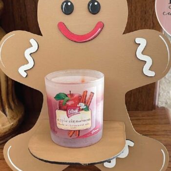 Intra απο ξύλο plywood Χρώμα wenge 3mm-4mm πάχος - Gingerbread Man Wall Ράφι Δίασταση 30x20 cm INTRAFABR-124658615 - Image 2