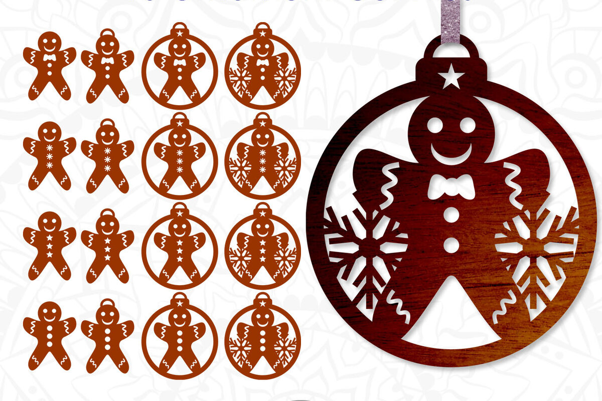 Intra απο ξύλο plywood  Χρώμα wenge 3mm-4mm πάχος - Στολίδι με μελόψωμο, Χριστουγεννιάτικο Στολίδι Δίασταση 6x6 cm INTRAFABR-73133686