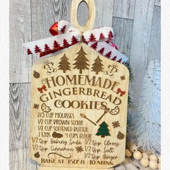 Intra απο ξύλο plywood  Χρώμα wenge 3mm-4mm πάχος - Συνταγή Gingerbread Laser Δίασταση 30x20 cm INTRAFABR-77087144 - Image 1