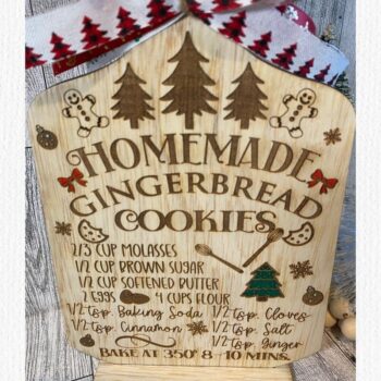 Intra απο ξύλο plywood  Χρώμα wenge 3mm-4mm πάχος - Συνταγή Gingerbread Laser Δίασταση 30x20 cm INTRAFABR-77087144 - Image 3