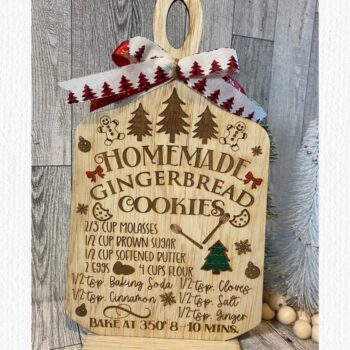 Intra απο ξύλο plywood  Χρώμα wenge 3mm-4mm πάχος - Συνταγή Gingerbread Laser Δίασταση 30x20 cm INTRAFABR-77087144 - Image 4