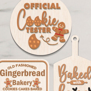 Intra απο ξύλο plywood  Χρώμα wenge 3mm-4mm πάχος - Διακόσμηση δίσκου με κλιμάκωση με μελόψωμο Δίασταση 4x4 cm INTRAFABR-57562039 - Image 2