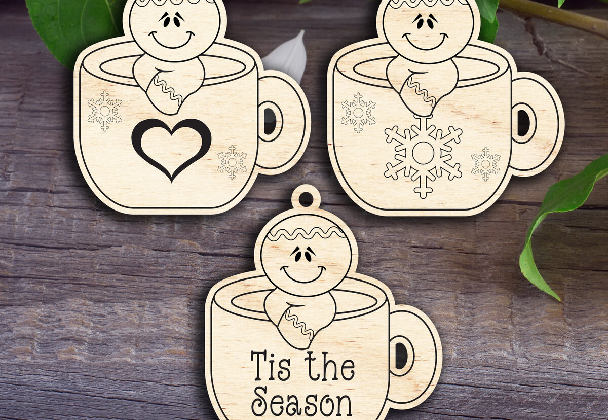 Intra απο ξύλο plywood  Χρώμα wenge 3mm-4mm πάχος - Τζίντζερ σε ένα φλιτζάνι καφέ Δίασταση 20x20 cm INTRAFABR-74519252