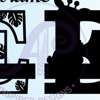 Intra απο ξύλο plywood  Χρώμα wenge 3mm-4mm πάχος - Μονόγραμμα με κεφαλαίο E της καμηλοπάρδαλης Δίασταση 30x20 cm INTRAFABR-124462307 - Image 2